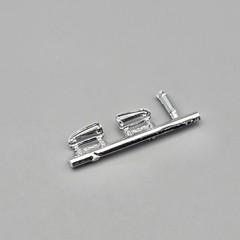 MPC 1/25 1977 Dodge Stepside Pickup Warlock Parts Kitbash Chrome Pieces #104