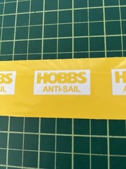 “HOBBS ANTI SAIL” TAMIYA 1/14 SCALE MUD FLAP VINYL DIE CUT DECALS 1:14