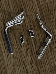 Exhaust Headers from AMT 55 Chevy
