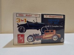 AMT 1925 Model “T” Ford Two 3 In 1 Kits 1/25 Scale Model Kit #626 Factory Sealed