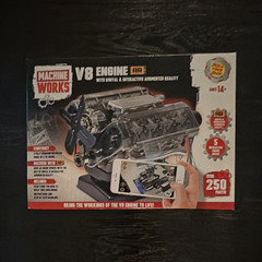 Machine Works V8 Engine AR Model Kit, Augmented Reality, 250+ Parts, 14+