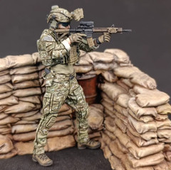 1/35 Diorama WWII Military Sandbag Wall Trench Bunker Scene Prop Model Accessory