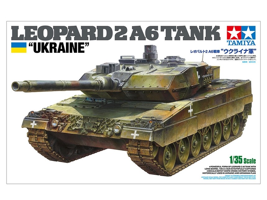 Tamiya 1/35 Leopard 2 A6 Tank “Ukraine”