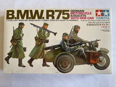 Tamiya German Motorcycle BMW R/75 Side Car #MM116 1/35 Scale Model Kit Sealed