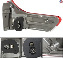 munirater 1-Pack Rear Left Tail Light Brake Lamp Assembly Replacement for