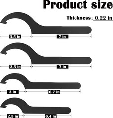 Coilover Adjustment Tool 4x Steel Spanner Wrench Compatible with Tein KW Ohlins