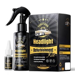 Toretark Headlight Restoration Kit – No-Sanding, Restore Yellow Foggy Headlight