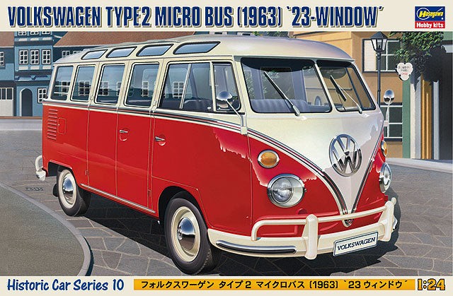 Hasegawa 1/24 Volkswagen Type 2 Micro Bus 23-Window 1963 21210