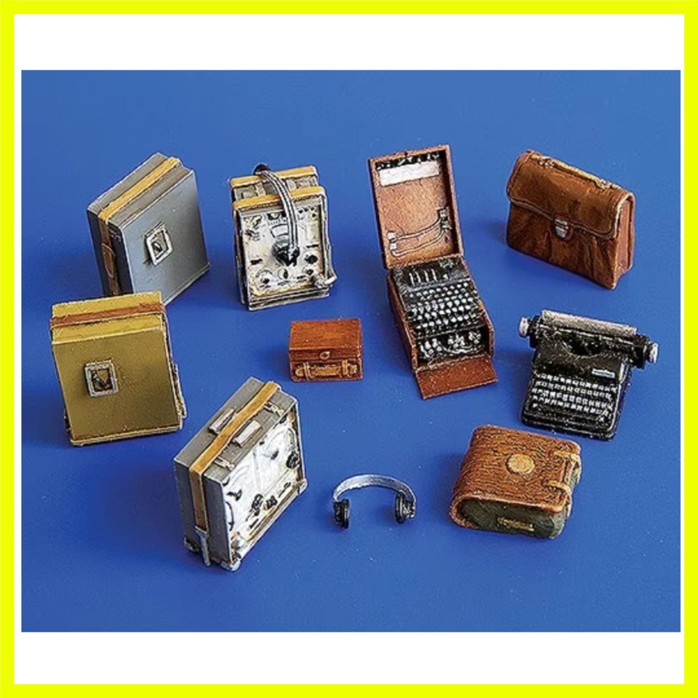 1/35 Scale Die-Cast Resin Model Assembled Kit German Radio Set Scene Model Un…