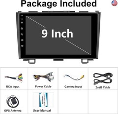 4G+64G Android 15 Car Stereo for Honda CRV 2007-2011 with Wireless