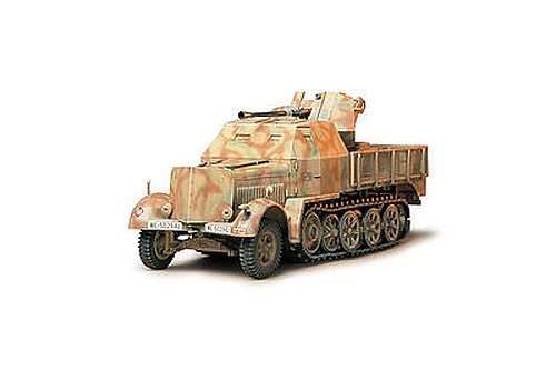 Tamiya German Flak 37 Sd.kfz.7/2 Halftrack – Plastic Model Military Vehicle Kit