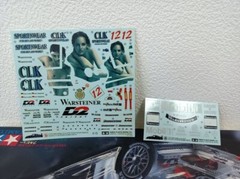 Full View TAMIYA 1/24 Mercedes CLK-GTR Team CLK Sportswear Model Kit 24206 Japan