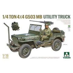 Takom 1016 1:16 1/4-Ton 4X4 G503 MB Utility Truck Plastic Model Kit