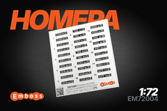 1:72 3D License Plates for scale model Modern Military Vehicles