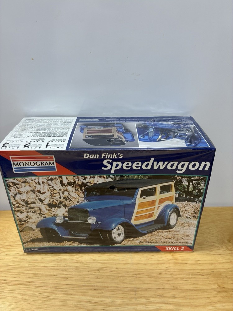 Monogram Dan Fink’s Speedwagon Woody 1:25 Model Kit 85-7606 1996 Factory Sealed
