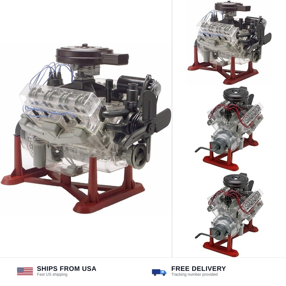 Revell 85-8883 Visible V8 Engine Model Kit 1:4 Scale 314-Piece Skill Level 5 …
