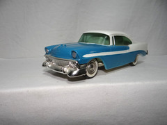 1956 Chevrolet Bel Air White / Blue 2 Dr. Hard Top Dealer Promo/Bank Very Nice