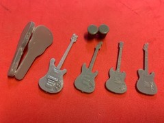 1/25 Guitar Assortment & Bongos Miniature 3d Printed G Gauge 6 Pieces