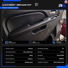 80994 Front Left Driver Side Armrest Repair Kit Fit for Chevy Silverado