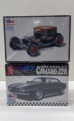 AMT Plastic Model Kit Car Lot 2 Kits 1967 Camaro 1925 Ford Model T
