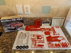 VINTAGE MONOGRAM 1970 MALIBU SS 454 COMPLETE MODEL KIT 1/24, 1983 !!!