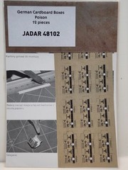 Jadar Model Dioramas WWII German Military 12 cardboard boxes Poison 48102