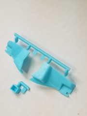 1957 Corvette WHEEL WELL INNER FENDERS & BATTERY from AMT 1:25 Model Kit 57