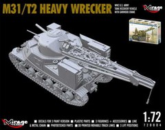 MIRAGE 720004 1:72 M31/T2 HEAVY WRECKER, WW2 US Tank ARV with Garwood Crane