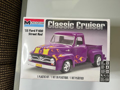 Monogram 1:24 Scale Model Kit ’55 Ford F-100 Street Rod Classic Cruiser SEALED