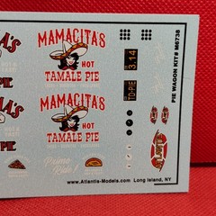 Decals Pie Wagon 1:24 Scale Model Car Part Atlantis