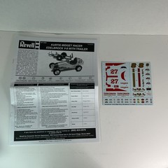 Revell 1:25 Kurtis Midget Racer Edelbrock V-8/60 w Trailer Open Box Sealed