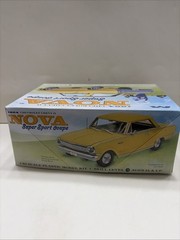 Moebius 1964 Nova Super Sport Coupe Model Car Kit – Yellow (2320) Open Box