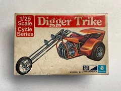 Vintage MPC Digger Trike Model Kit
