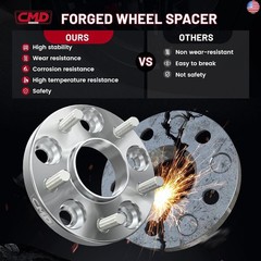 Cmd motoring 1″ (25mm) 4×100 4×3.9 Wheel Spacers -Hub Centric Forged 6061-T6