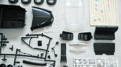 AMT TROPHY SERIES ’49 MERCURY 3 in 1 CUSTOMIZING KIT 1/25 black plastic