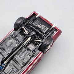1968 Ford Mustang 1/25 Built Model Car Parts Diorama Display Glued Hood