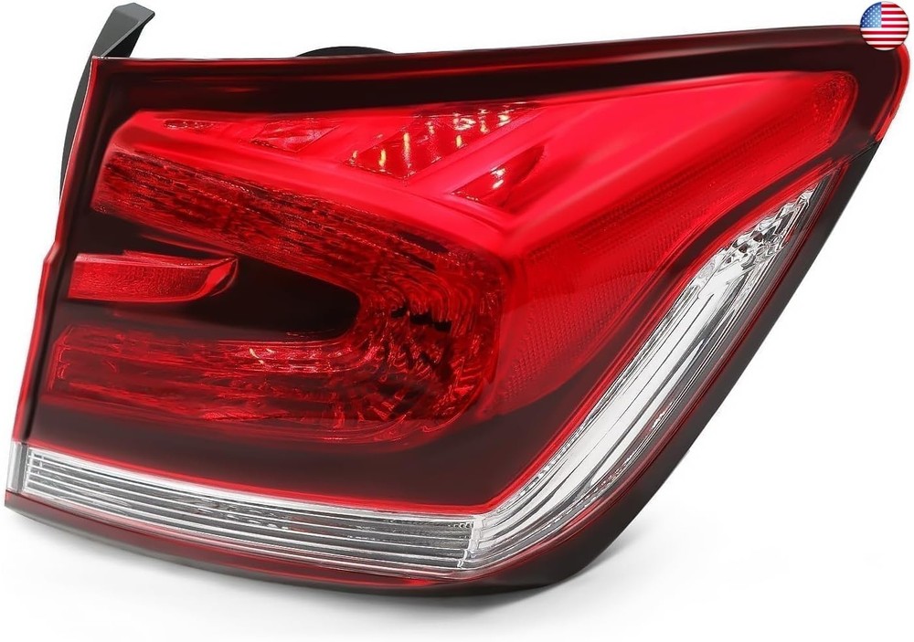 Outer Tail Light Assembly Right Side Compatible with 2013 2014 2015 Civic