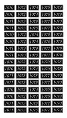 1/25 scale model car assorted dealer showroom 1970s year license plates tags