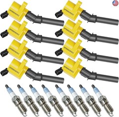 8Pcs DG508 Ignition Coils & Spark Plug SP479, 18.9% High Performance,