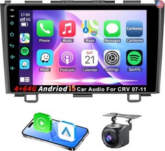 4G+64G Android 15 Car Stereo for Honda CRV 2007-2011 with Wireless