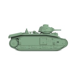 SSMODEL SS700651 1/700 Military Model Kit France B1 Heavy Tank (Phase II)