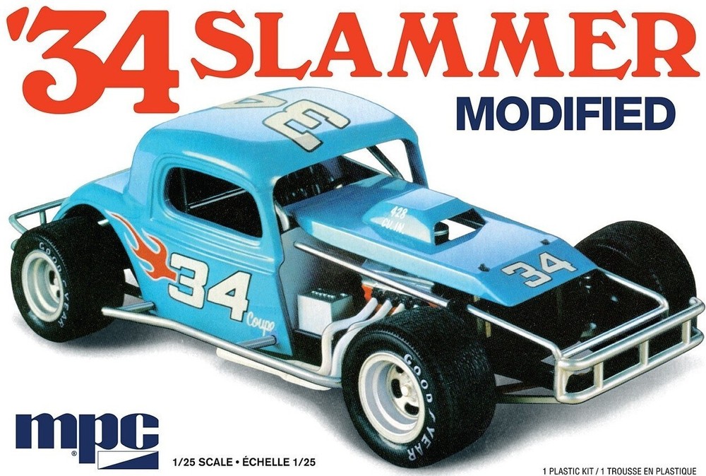 MPC 927 SLAMMER 1934 MODIFIED RACER 1/25 MODEL KIT – NEW FACTORY SEALED