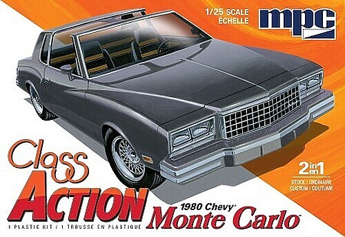 MPC 1980 Chevy Monte Carlo – Plastic Model Car Vehicle Kit – 1/25 Scale – #967m