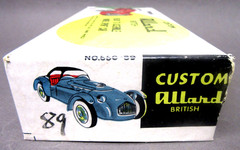 1955 empty box & instructions for Premier #660-889 British ALLARD 1/24 model kit