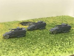 1/200 Scale SU 57-1 Halftrack Set 3D Printed. 3 pcs
