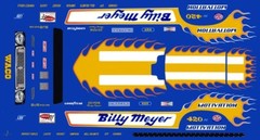 Billy Meyer 1973 RAM AIR Mustang 1/24th – 1/25th Scale Decals