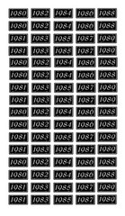1/25 scale model car assorted dealer showroom 1980s year license plates tags