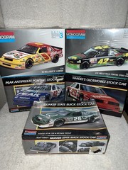 Monogram Vintage NASCAR Stock Car Model Kit Lot 1/24 SEALED LOT 2