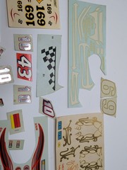 ✨VINTAGE✨ LOT 1:24/25 Scale Auto Racing Hot Rod Model Kit Decal Sheets 1960s-80s