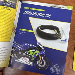 DeAgostini Valentino Rossi 1/4 Yamaha YZR M1 build Up Model Kit Pc #2 Tire JD